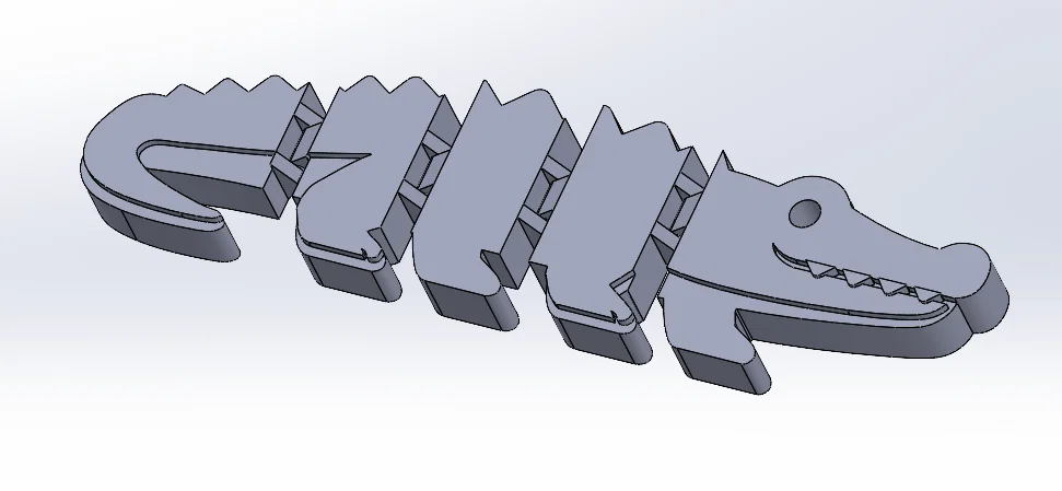 Mô hình gấu và cá sấu khớp nối linh hoạt (Articulated 2D) - Image 1