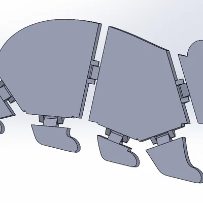 Mô hình gấu và cá sấu khớp nối linh hoạt (Articulated 2D)