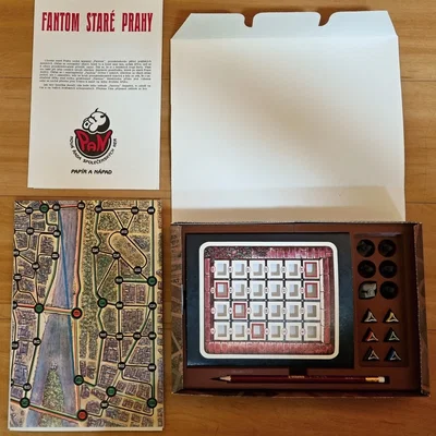 Insert cho board game Fantom staré Prahy (phiên bản retro)
