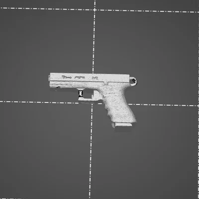 Móc khóa hình súng lục (Pistol Keychain) độc đáo cho người yêu 3D
