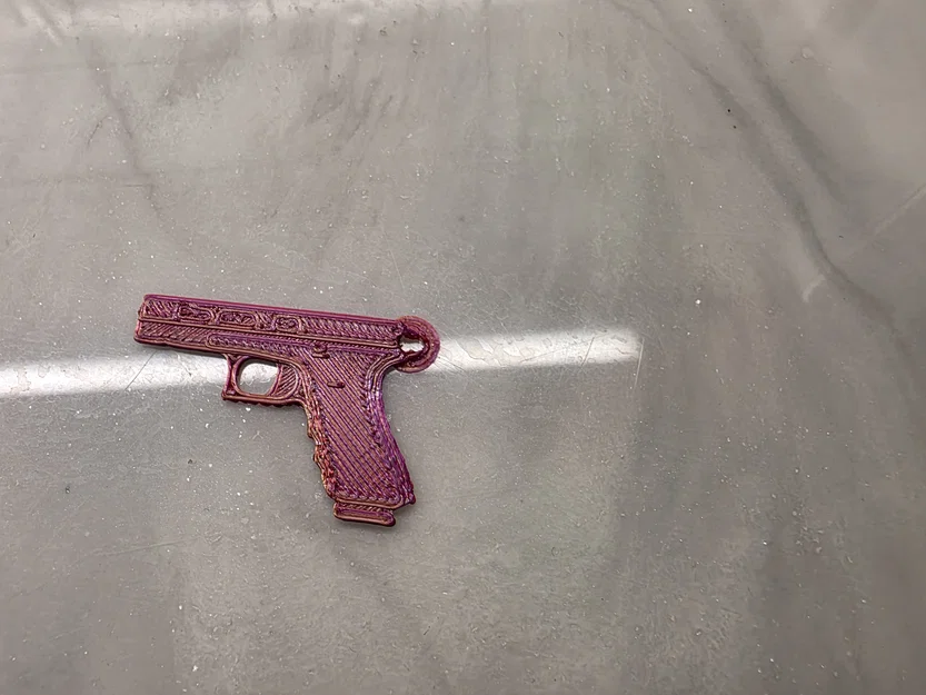 Móc khóa hình súng lục (Pistol Keychain) độc đáo cho người yêu 3D - Image 3