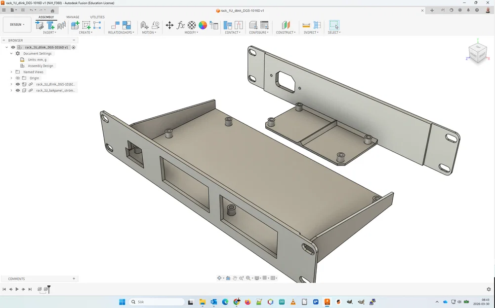 Khay gắn tủ rack 10 inch cho switch D-Link DGS-1016D - Image 1