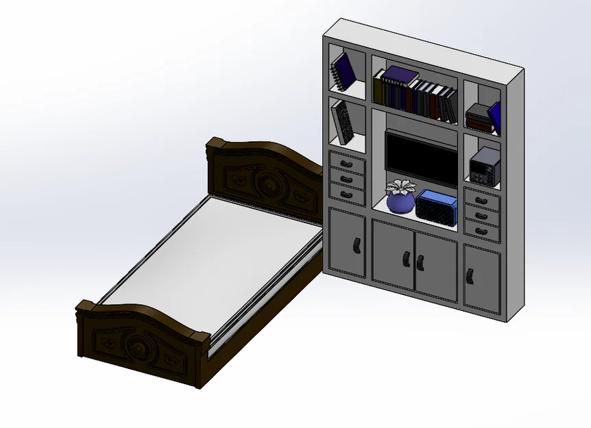 Mô hình phòng ngủ lắp ráp - Image 1