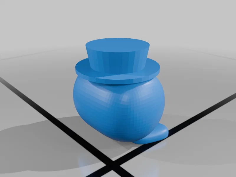 Mô hình Kirby đội mũ - File in 3D dễ thương cho mọi bàn làm việc - Image 3