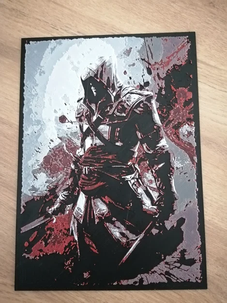 Mô hình tranh in 3D Hue Forge Assassin's Creed Black Flag nghệ thuật - Image 1