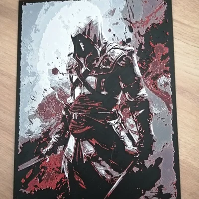 Mô hình tranh in 3D Hue Forge Assassin's Creed Black Flag nghệ thuật