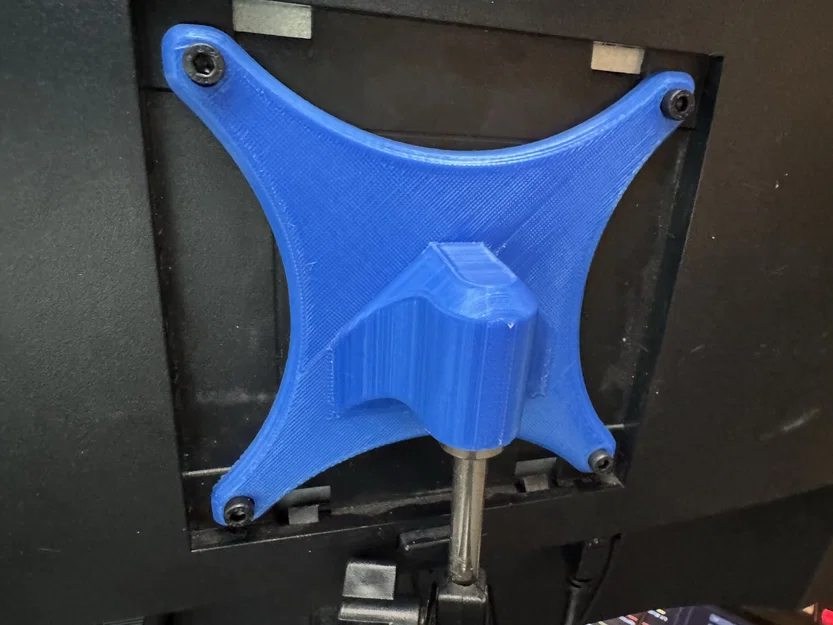 Ngàm 3D gắn màn hình VESA 100x100 lên tay đỡ Microphone 5/8 inch - Image 1