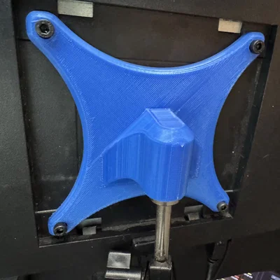 Ngàm 3D gắn màn hình VESA 100x100 lên tay đỡ Microphone 5/8 inch