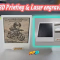 Khung ảnh kiểu Polaroid – Tùy chọn khắc Laser hoặc trưng bày ảnh (Bề mặt siêu mịn) - Thumbnail 1