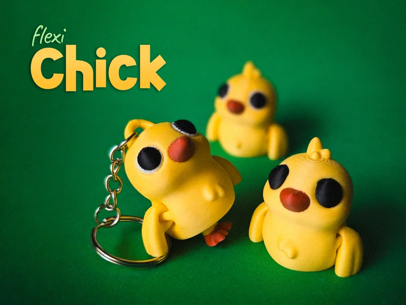 Mô hình Flexi Chick - Chú gà con linh hoạt đáng yêu - Image 1