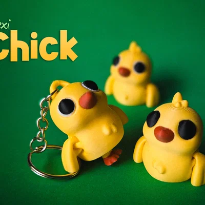 Mô hình Flexi Chick - Chú gà con linh hoạt đáng yêu