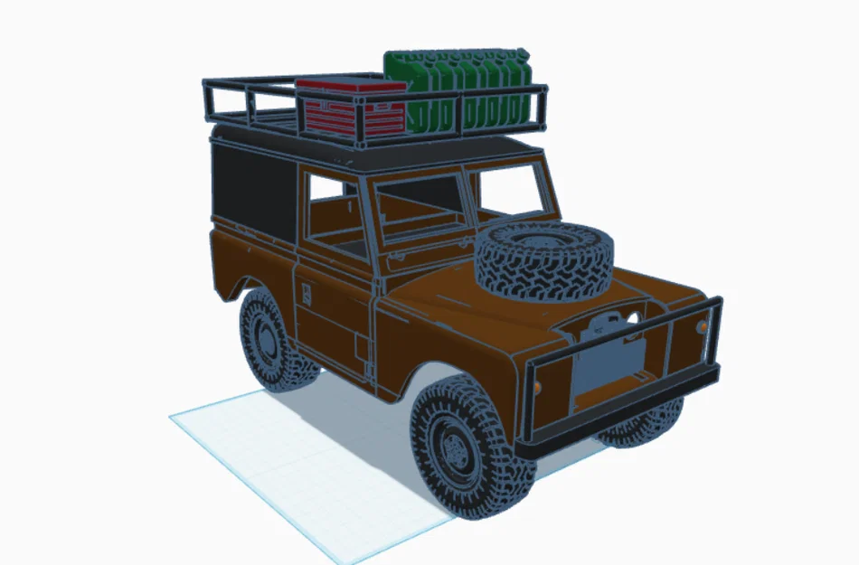 Bộ vỏ Land Rover Series 2 cho khung gầm WPL C24/C14 - File in 3D - Image 1