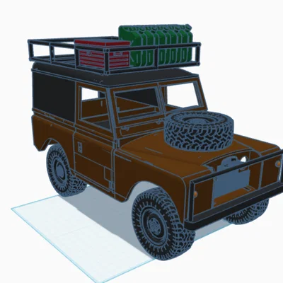 Bộ vỏ Land Rover Series 2 cho khung gầm WPL C24/C14 - File in 3D