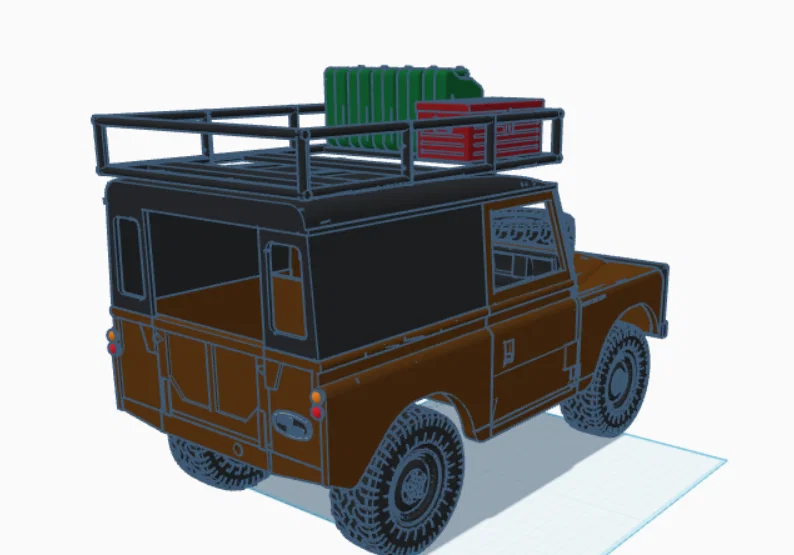 Bộ vỏ Land Rover Series 2 cho khung gầm WPL C24/C14 - File in 3D - Image 2