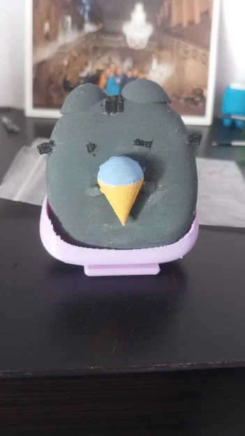 Mô hình 3D mèo Pusheen ăn kem xinh xắn - Image 3