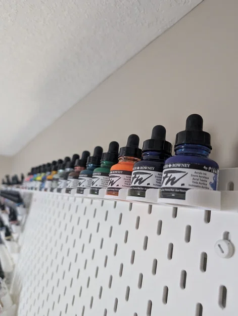 Khay treo lọ mực Daler Rowney cho bảng Ikea Skadis in 3D - Image 2