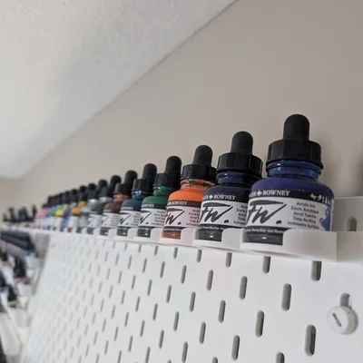 Khay treo lọ mực Daler Rowney cho bảng Ikea Skadis in 3D