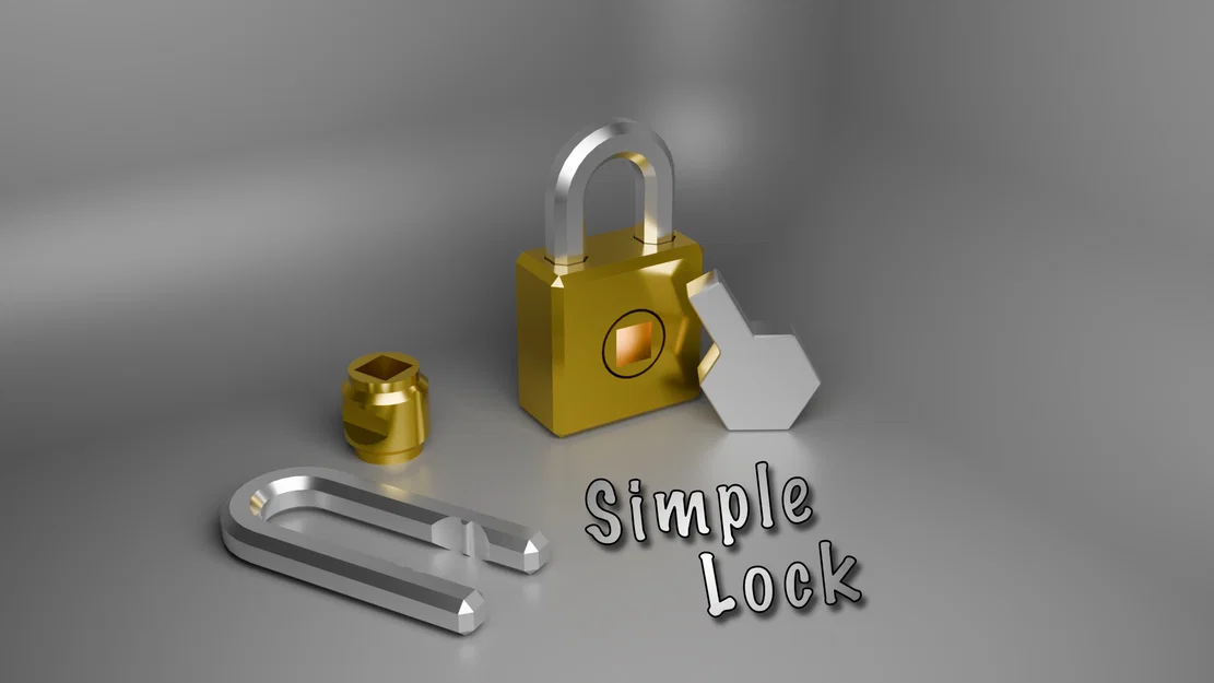 Ổ khóa xoay đơn giản - Simple lock - Image 1
