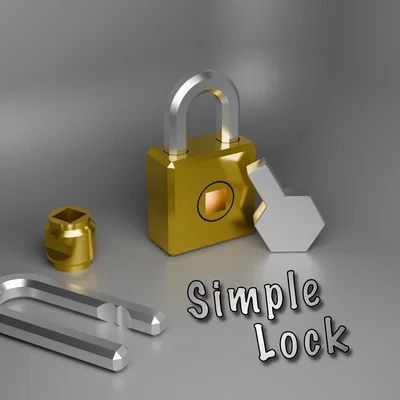 Ổ khóa xoay đơn giản - Simple lock