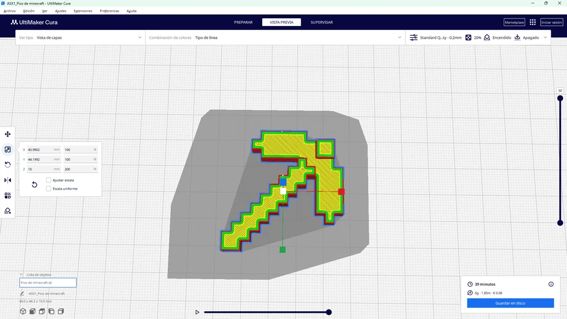Mô hình Cúp Minecraft (Pickaxe) độc đáo in 3D - Image 5