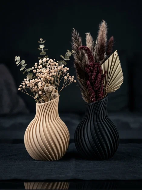 Bình hoa 3D phong cách Japandi tối giản đầy tinh tế - Image 1