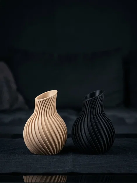 Bình hoa 3D phong cách Japandi tối giản đầy tinh tế - Image 2