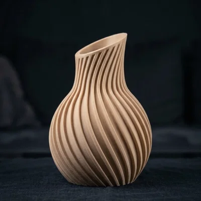 Bình hoa 3D phong cách Japandi tối giản đầy tinh tế