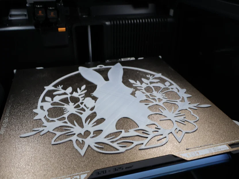 Tranh treo tường, trang trí cửa sổ hình chú thỏ Phục Sinh và hoa - Image 5