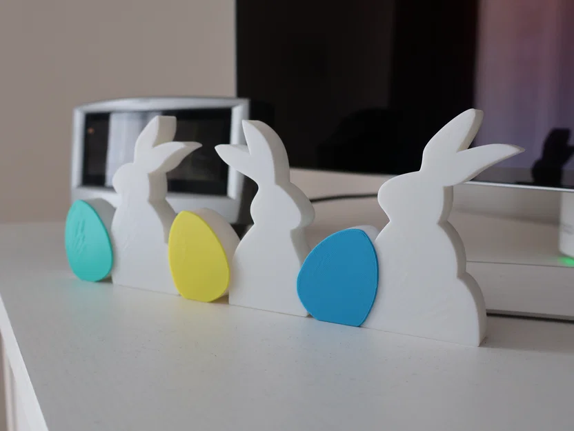 Tranh treo tường 2D chú thỏ và trứng Phục Sinh (Không cần AMS) - Image 2