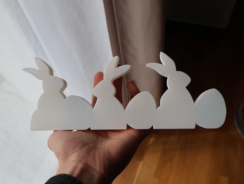 Tranh treo tường 2D chú thỏ và trứng Phục Sinh (Không cần AMS) - Image 3