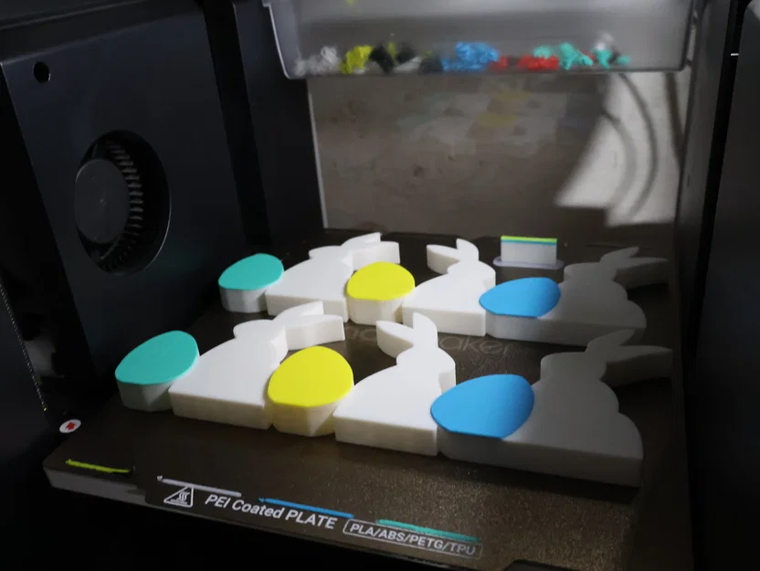 Tranh treo tường 2D chú thỏ và trứng Phục Sinh (Không cần AMS) - Image 4