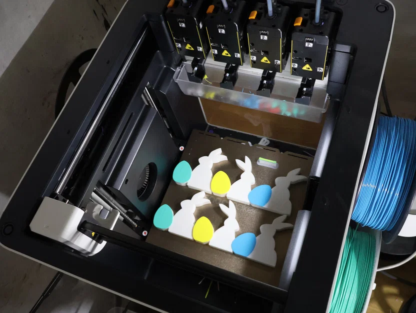 Tranh treo tường 2D chú thỏ và trứng Phục Sinh (Không cần AMS) - Image 5