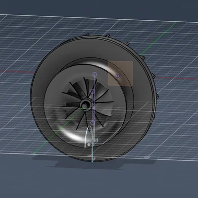 Mô hình 3D Tua bin RC cho động cơ phản lực