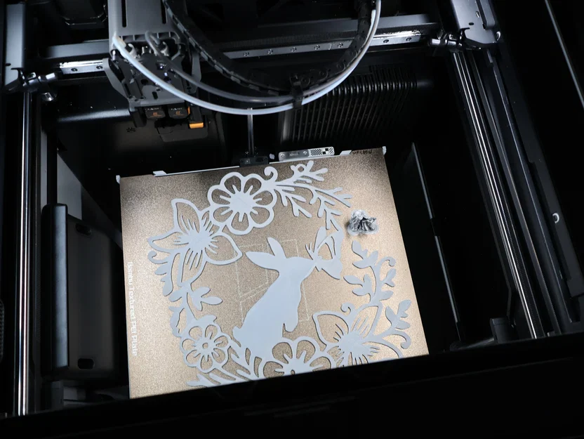 Tranh treo tường/cửa sổ hình thỏ Phục sinh kèm hoa và bướm - Image 5