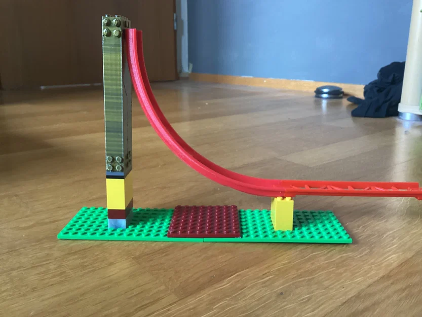 Khúc cua đường ray tàu lượn 90° (Tương thích Lego) - Image 3