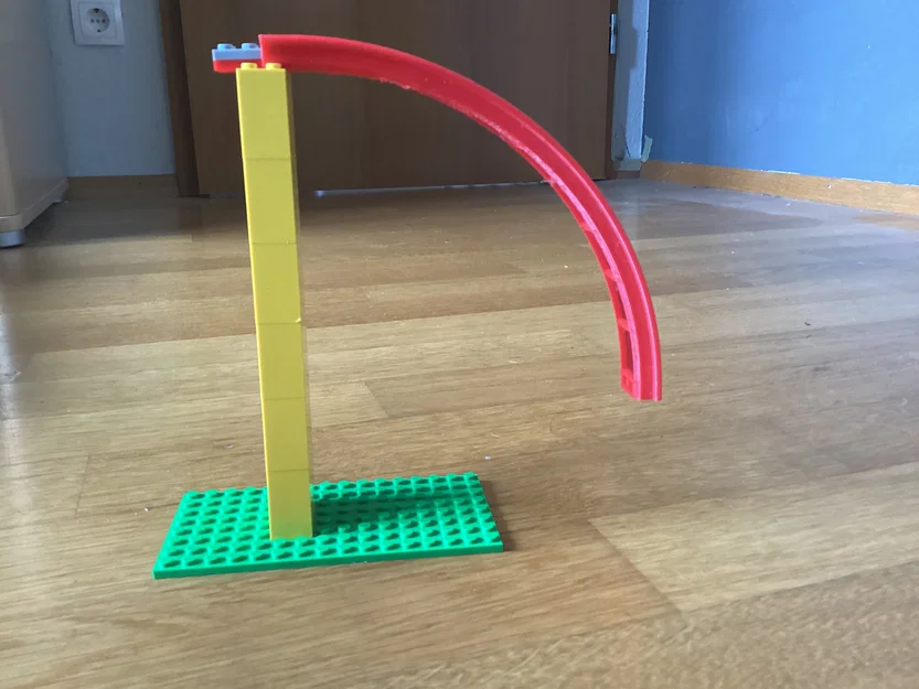 Khúc cua đường ray tàu lượn 90° (Tương thích Lego) - Image 6