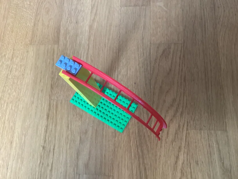 Khúc cua đường ray tàu lượn 90° (Tương thích Lego) - Image 7