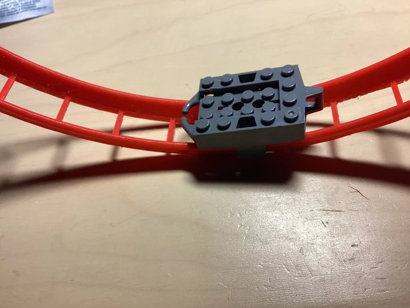 Khúc cua đường ray tàu lượn 90° (Tương thích Lego) - Image 8