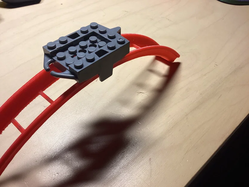 Khúc cua đường ray tàu lượn 90° (Tương thích Lego) - Image 9