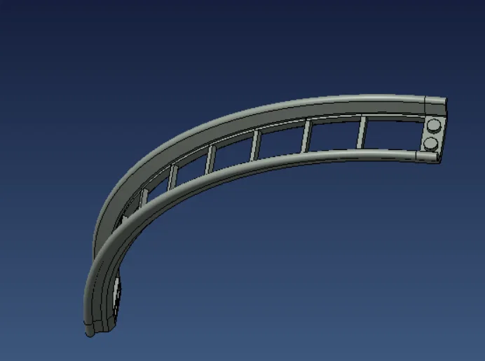 Khúc cua đường ray tàu lượn 90° (Tương thích Lego) - Image 13