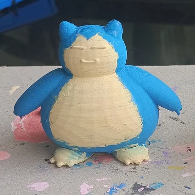 Mô hình 3D Snorlax Pokemon đáng yêu để bàn cực dễ in