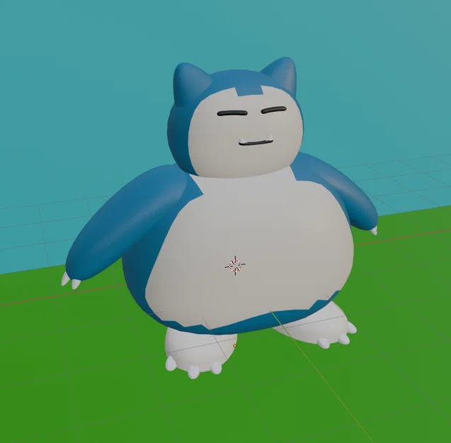Mô hình 3D Snorlax Pokemon đáng yêu để bàn cực dễ in - Image 2