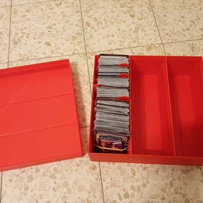 Hộp Đựng Thẻ Bài TCG - Có Nắp và Vách Ngăn - Tùy Chỉnh Parametric