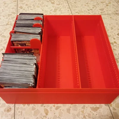 Hộp Đựng Thẻ Bài TCG - Có Nắp và Vách Ngăn - Tùy Chỉnh Parametric