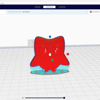 Mô hình 3D chú cú Duo Duolingo trang trí bàn học đáng yêu