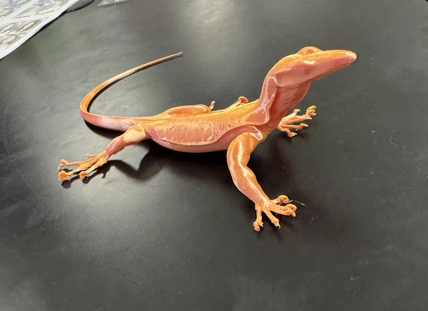 Mô hình 3D kỳ đà Black Rough Neck Monitor siêu thực - Image 1