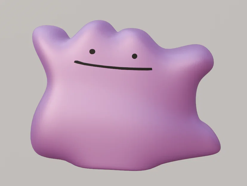 Mô hình Ditto - Pokémon đáng yêu cho tín đồ in 3D - Image 1