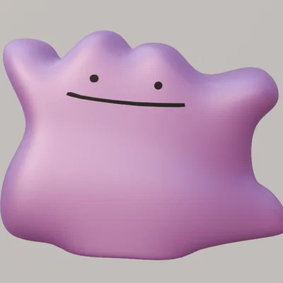 Mô hình Ditto - Pokémon đáng yêu cho tín đồ in 3D