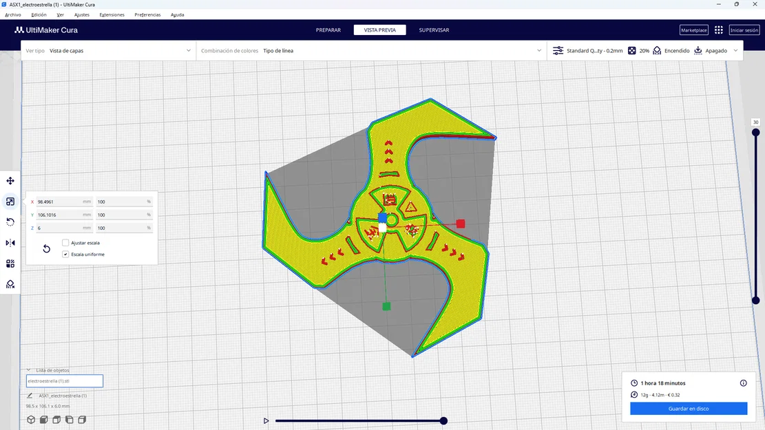 Mô hình Arc Star Apex Legends in 3D (Trang trí độc đáo) - Image 3