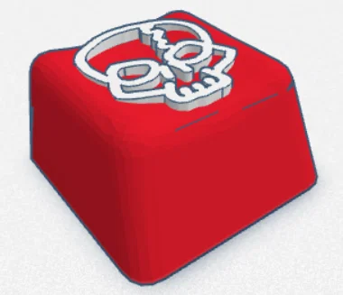 Keycap hình đầu lâu (Skull keycap) - Image 1